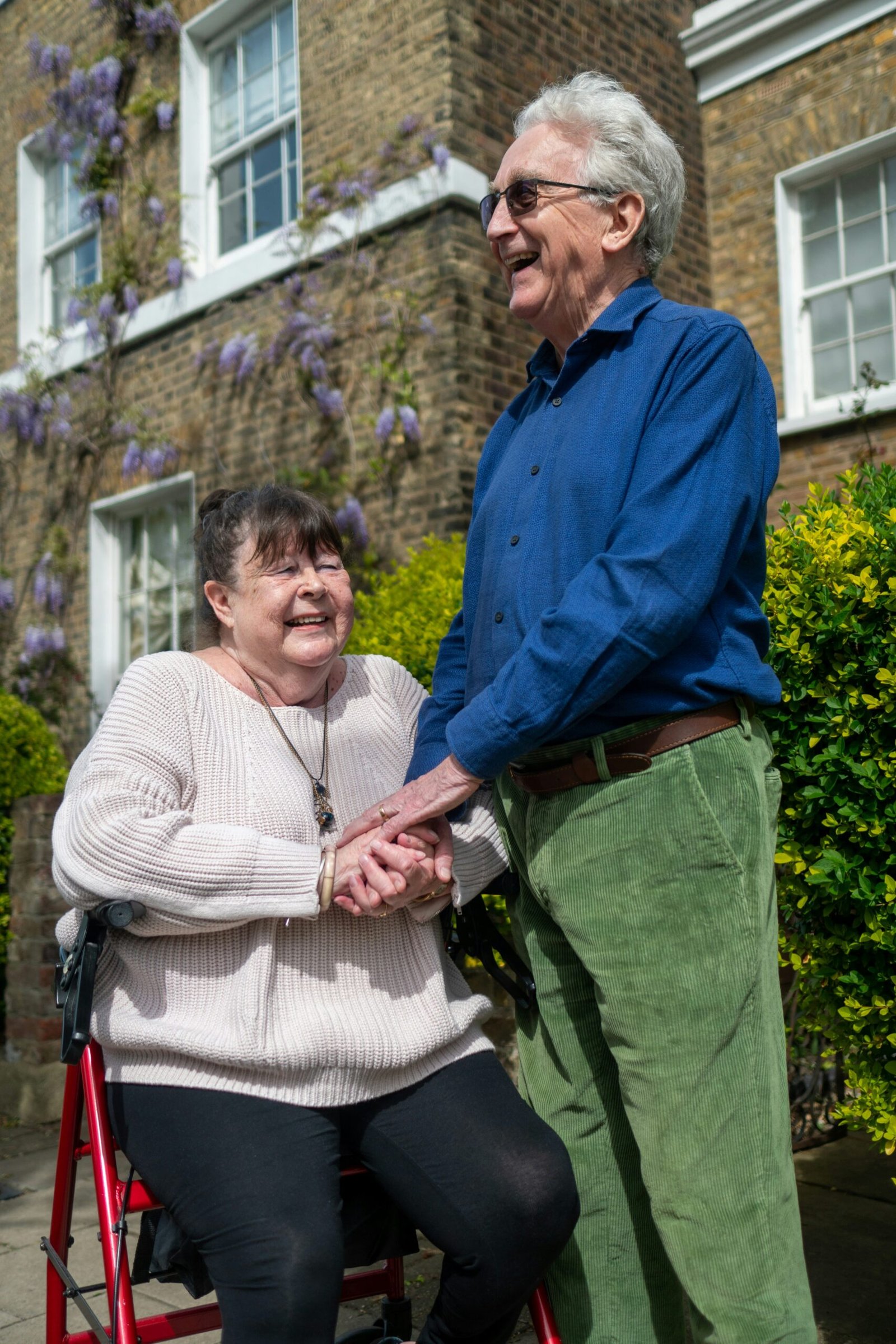 Caregiver providing home care support